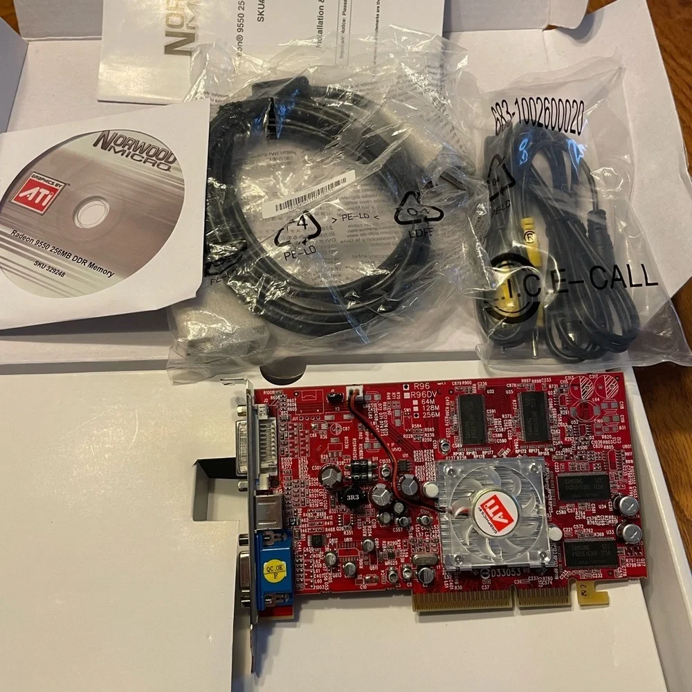 ATI Radeon 9550 256MB DDR AGP Video Card